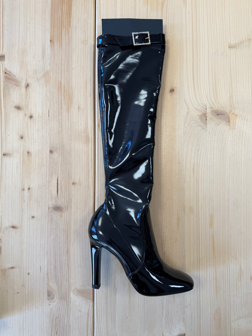 Elle vinyl boots Saint Laurent