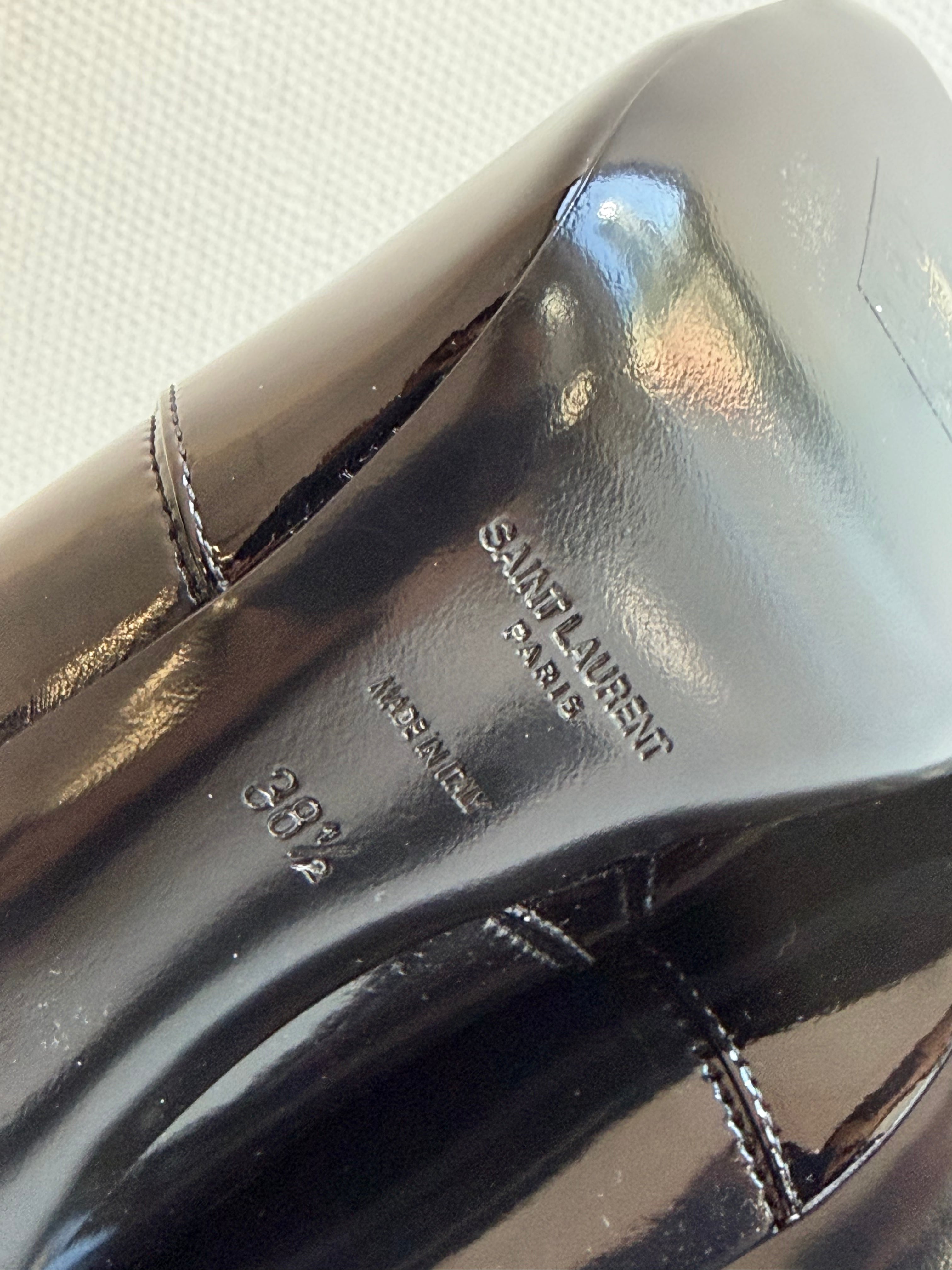 Elle vinyl boots Saint Laurent