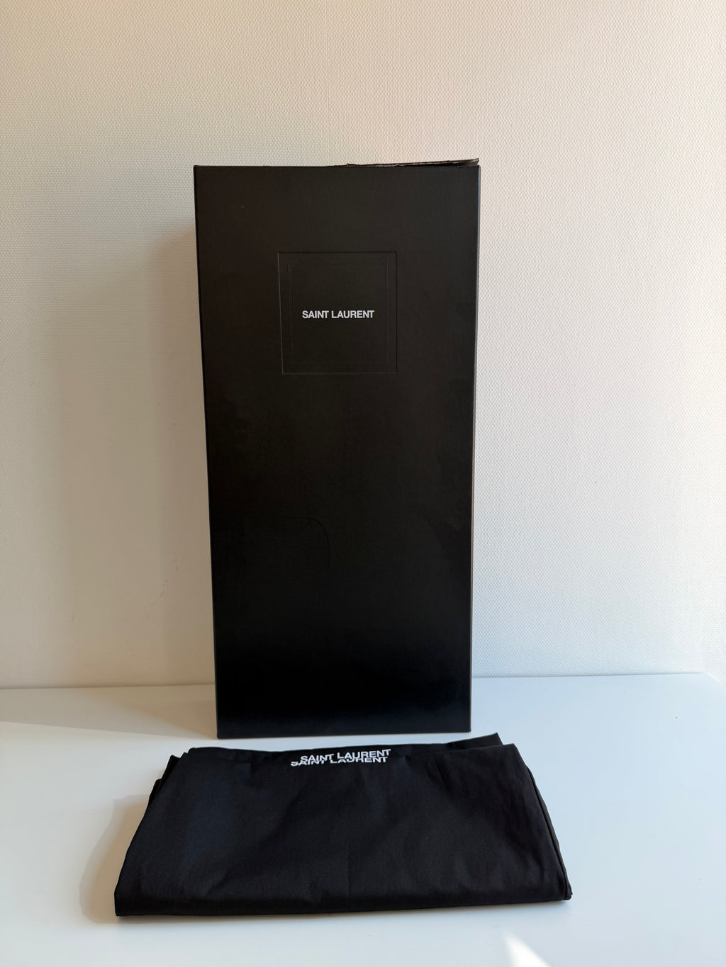 Elle vinyl boots Saint Laurent