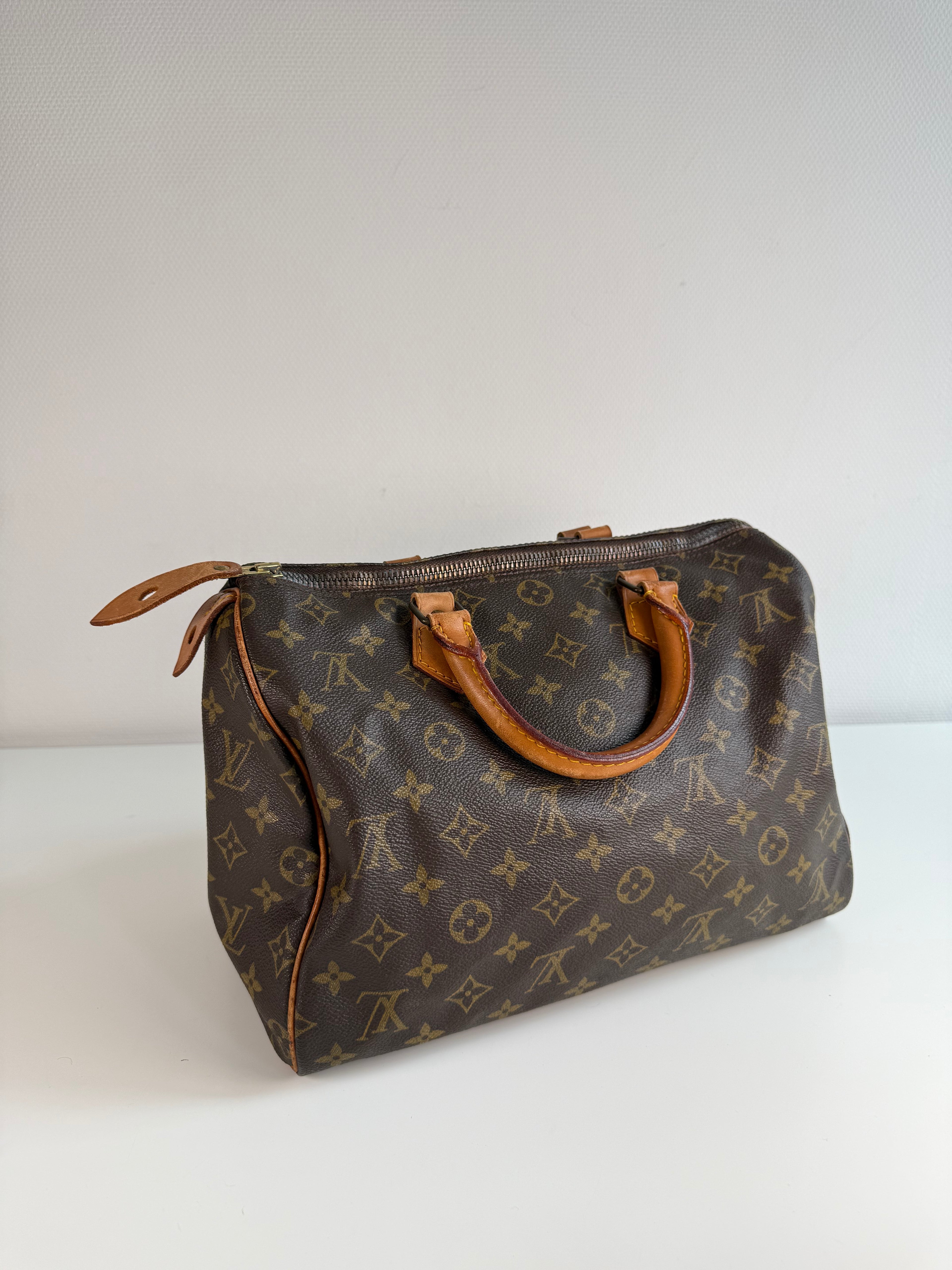 Speedy 30 en toile Monogram marron