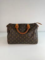 Speedy 30 en toile Monogram marron
