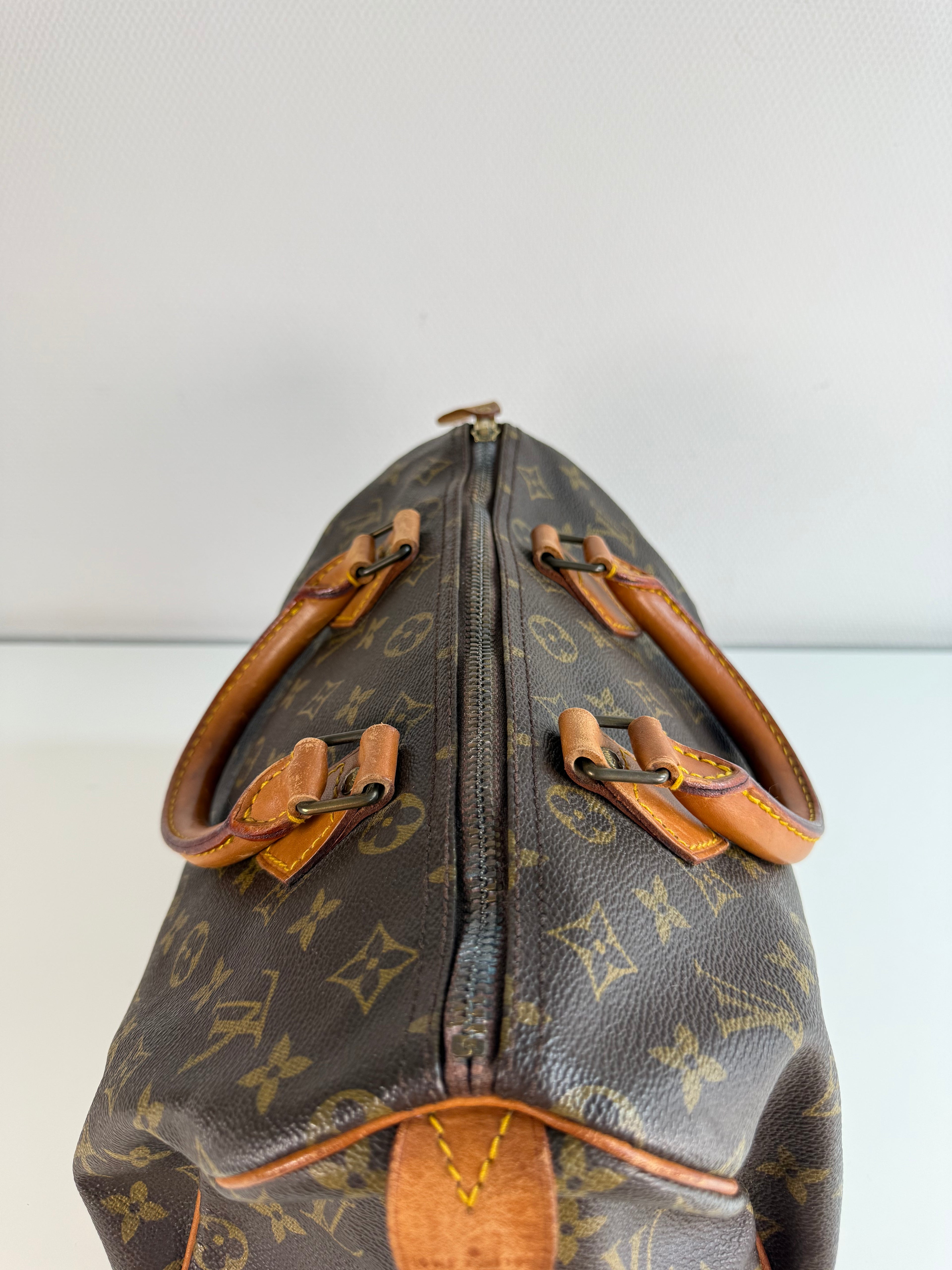 Speedy 30 en toile Monogram marron
