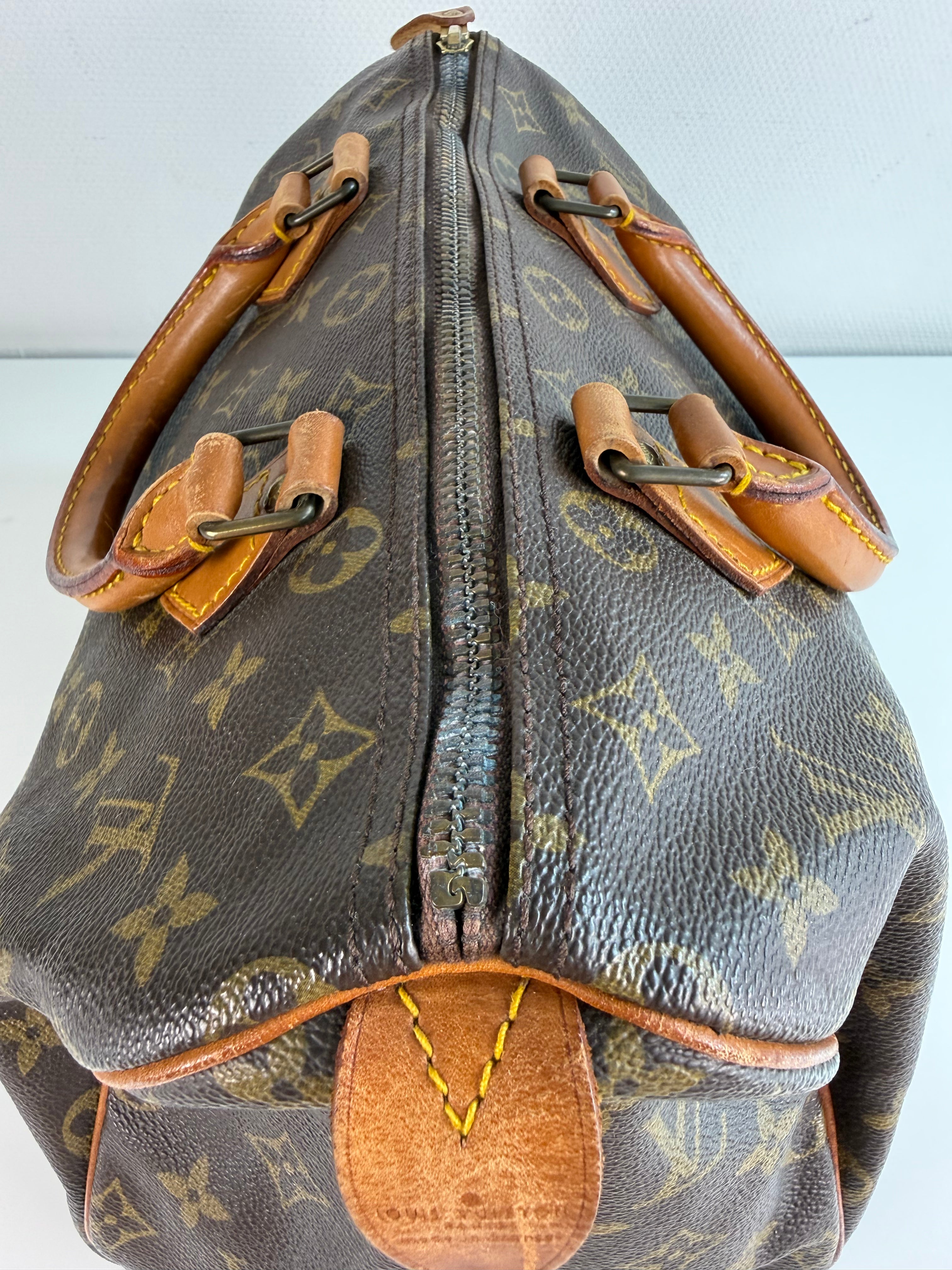 Speedy 30 en toile Monogram marron