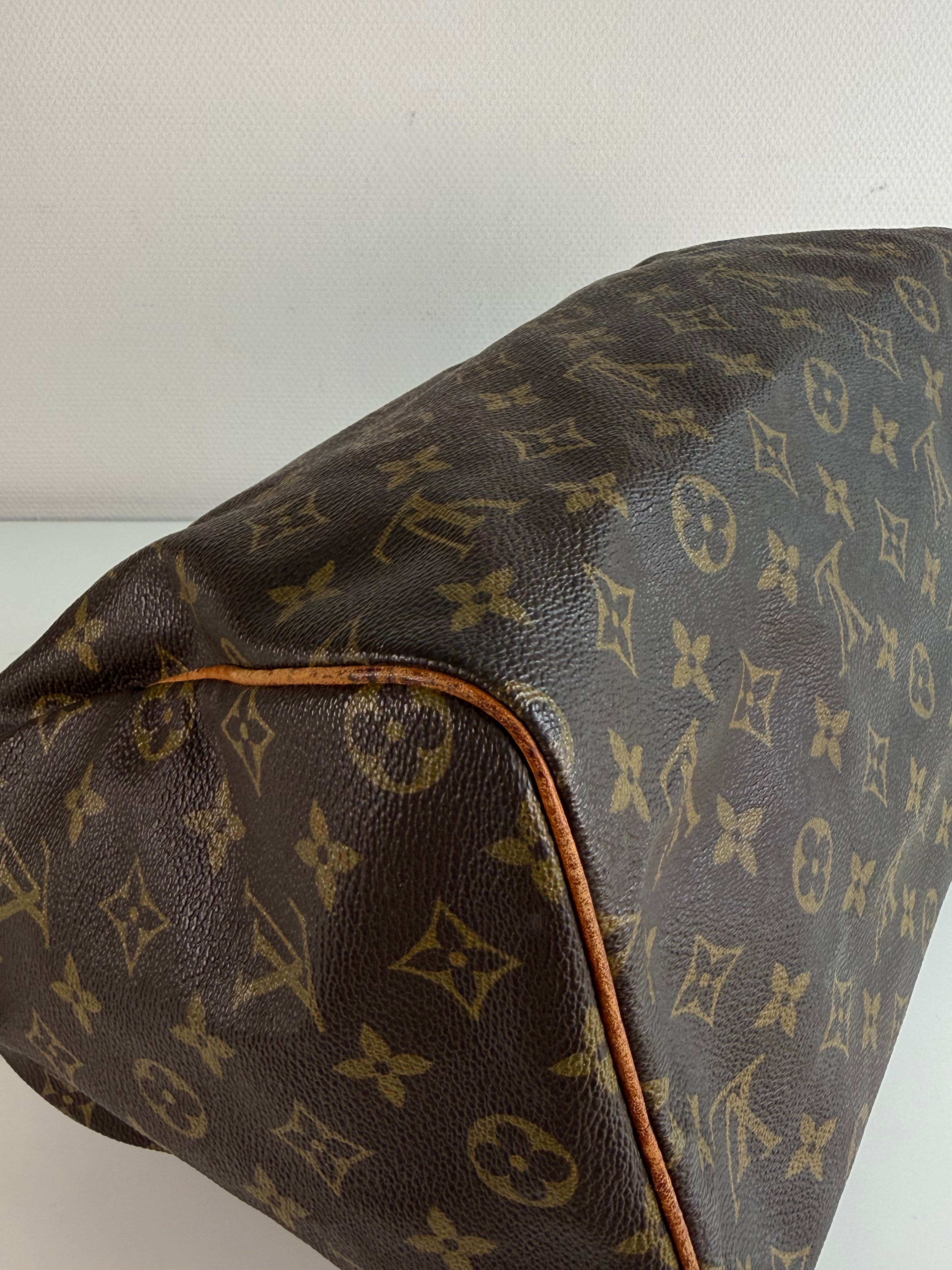 Speedy 30 en toile Monogram marron