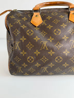 Speedy 30 en toile Monogram marron